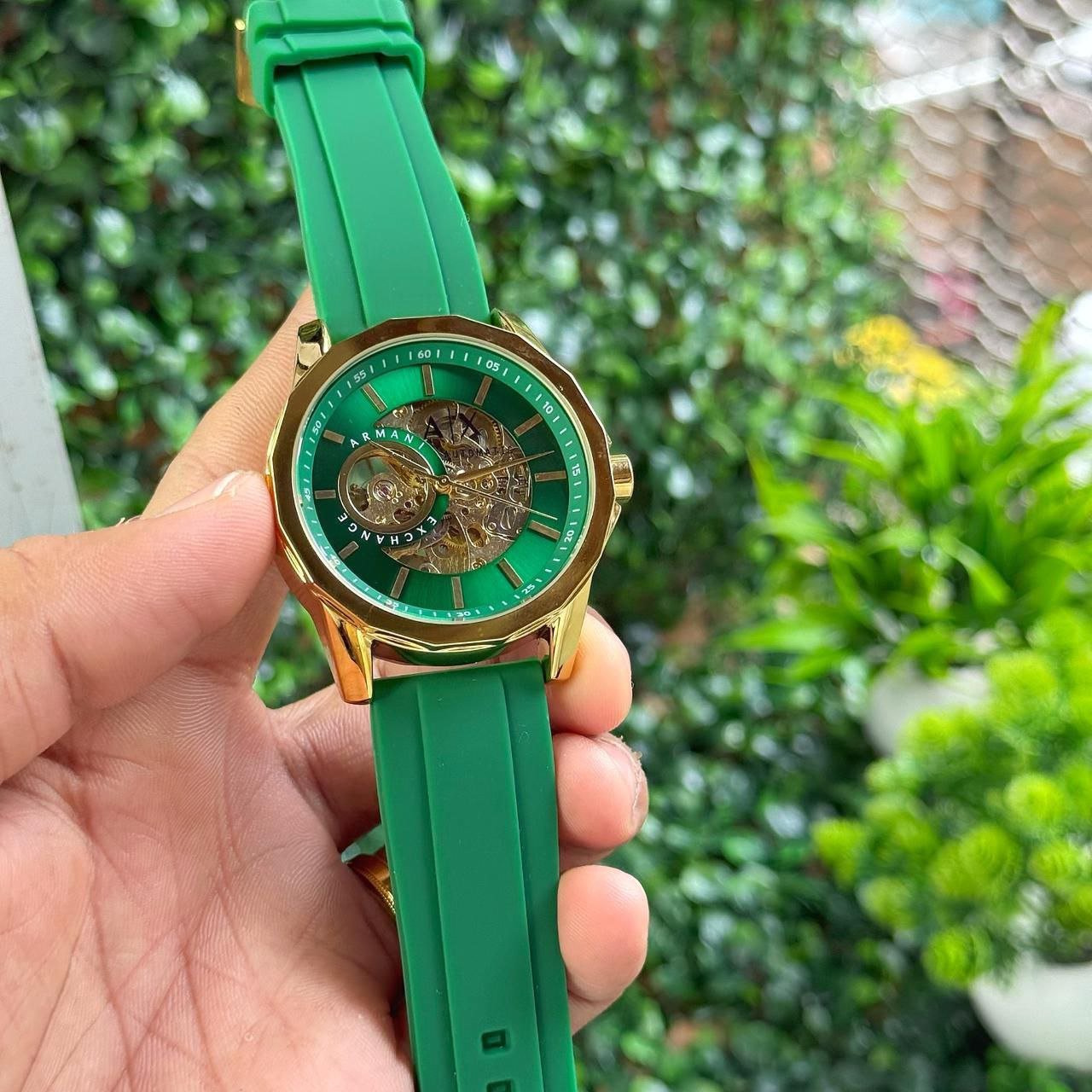 Armani Exchange-Inspired Open-Heart Silicon Strap Fashion Watch (Master Copy/Replica Design) Gallery