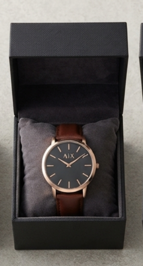 Armani Exchange (A|X) Slim Leather Casual Watch Collection Gallery