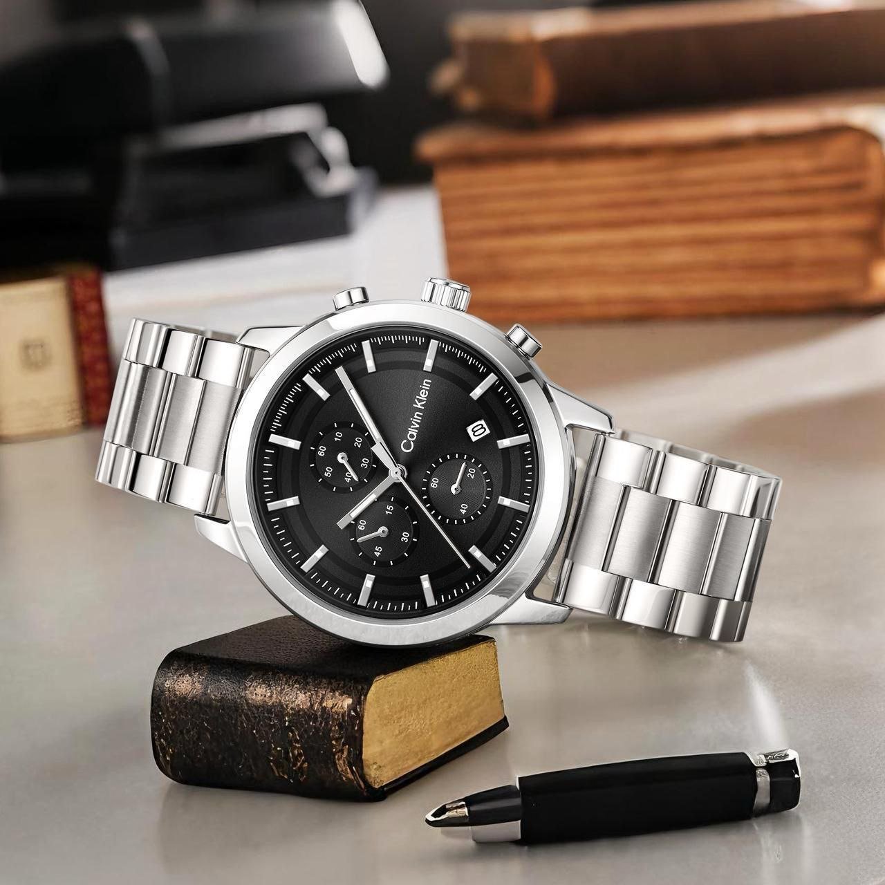 Calvin Klein Chronograph Stainless Steel Men's Watch Hover