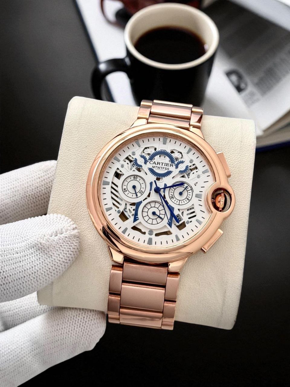 Cartier-Inspired Custom Chronograph Fashion Watch (Master Copy/Replica Design) Gallery