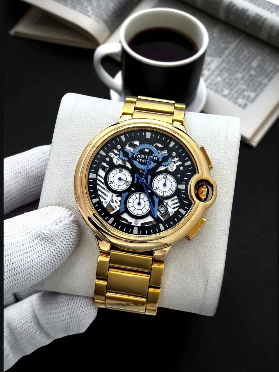 Cartier-Inspired Custom Chronograph Fashion Watch (Master Copy/Replica Design) Gallery