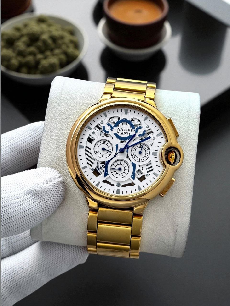 Cartier-Inspired Custom Chronograph Fashion Watch (Master Copy/Replica Design) Gallery