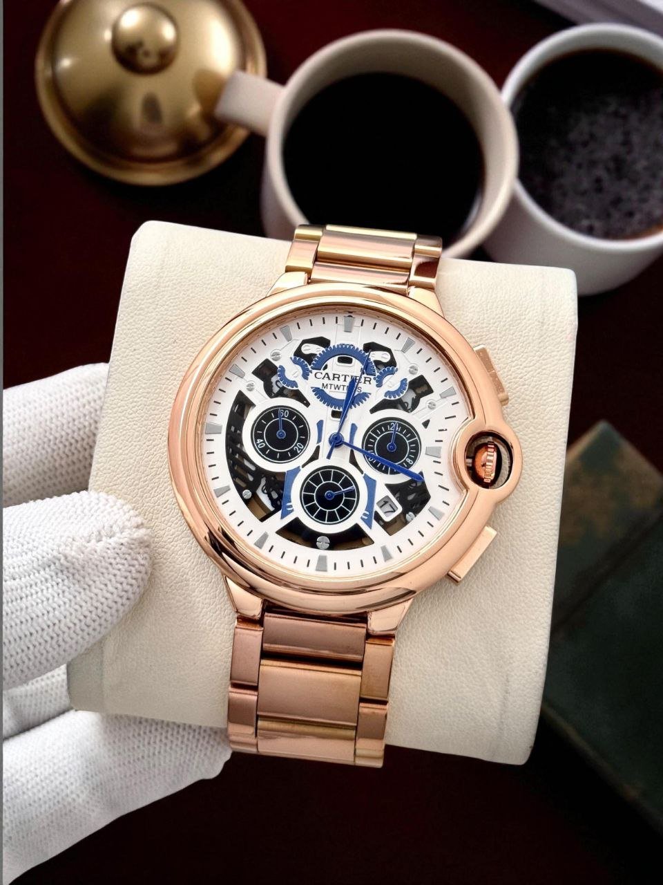 Cartier-Inspired Custom Chronograph Fashion Watch (Master Copy/Replica Design) Gallery