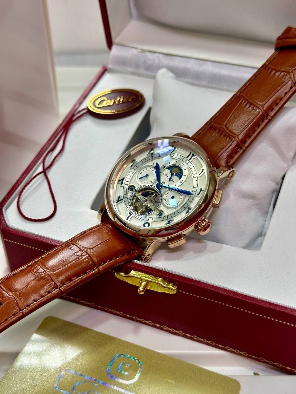 Cartier Grande Complication / Tourbillon Moonphase Eastern Arabic Numeral Edition Gallery