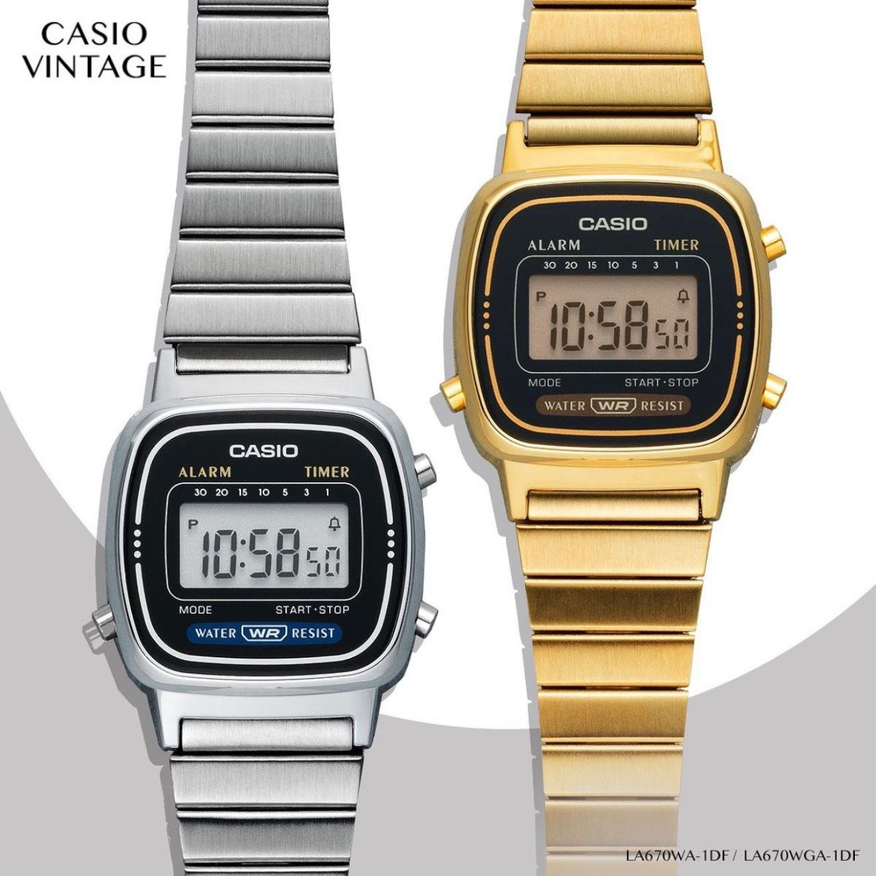 Casio Vintage Digital Mini Watch (Models: LA670WA-1DF & LA670WGA-1DF) Gallery