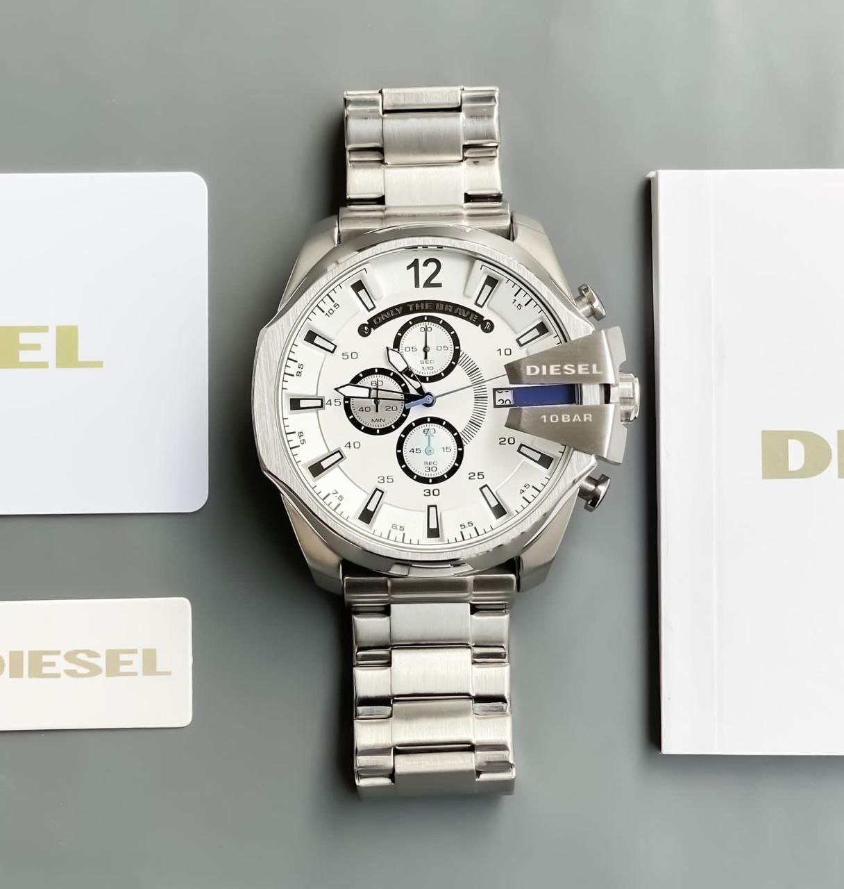 Diesel Mega Chief Chronograph Stainless Steel Watch Hover