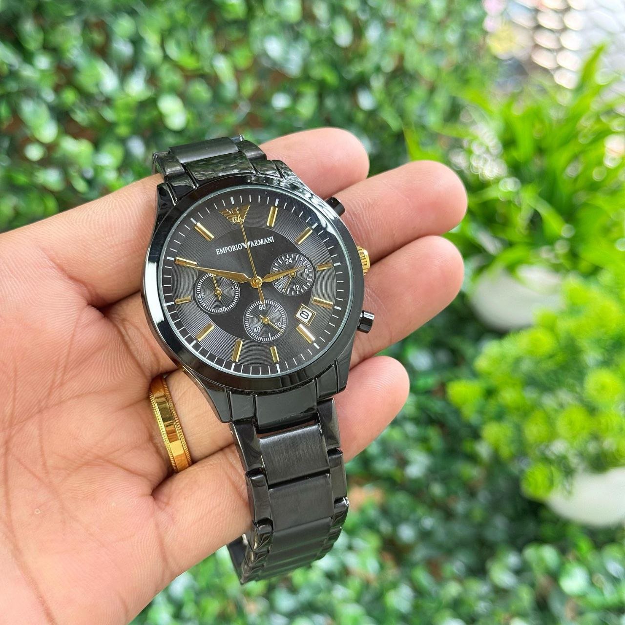 Emporio Armani Classic Chronograph Stainless Steel Watch Gallery