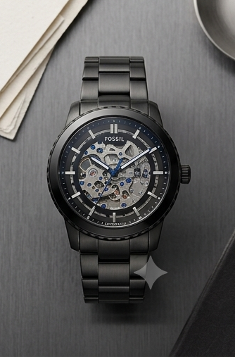 Fossil Townsman Automatic Dark Brown Leather Watch Gallery