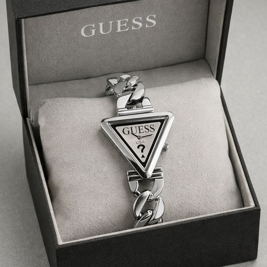 Guess Triangle Logo / Geometric Designer Women's Watch Gallery
