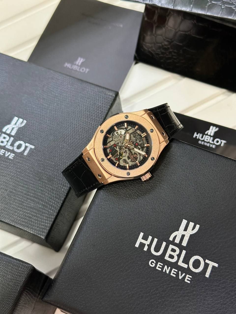 Hublot Classic Fusion Aerofusion King Gold Skeleton Watch Gallery
