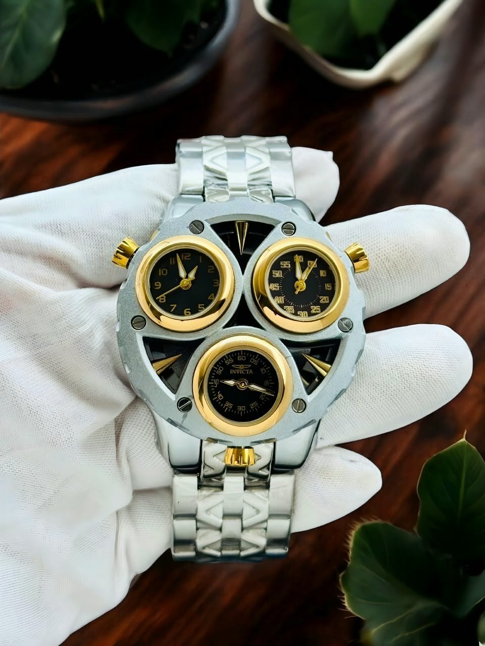 Invicta S1 Rally / Bolt / Triple-Time Zone Multi-Dial Quartz Watch (Master Copy/Replica or Original Variant) Hover