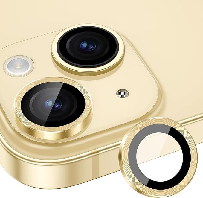 Iphone 15  Camera Lens Protector Yellow Hover