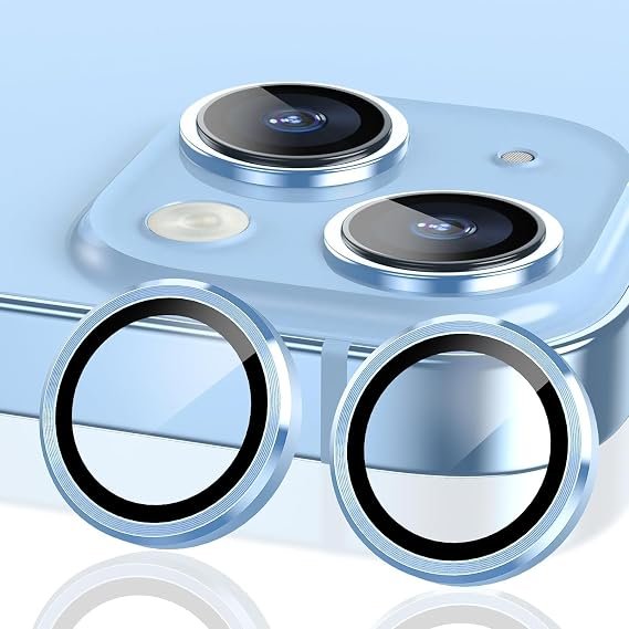 Iphone 15 Plus Camera Lens Protector Blue Hover
