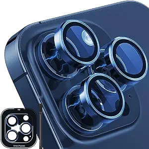 Iphone 15 Pro  / 15 Pro Max Camera Lens Protector Blue Hover
