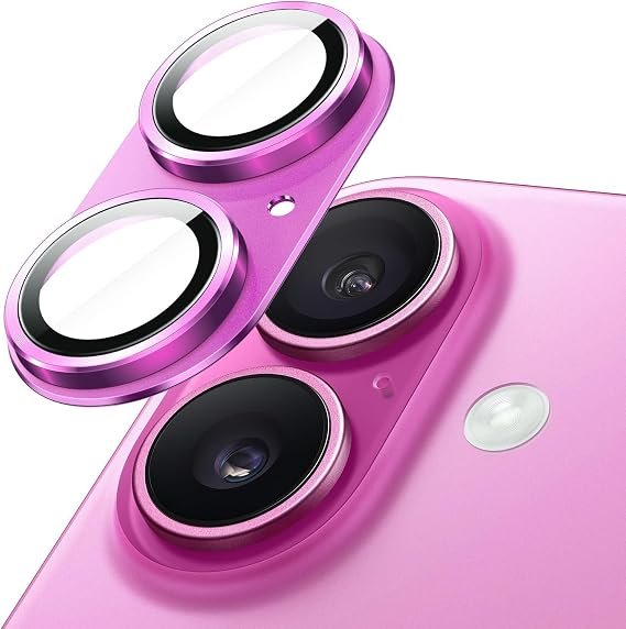 Iphone 16   Camera Lens  Protector Pink Hover