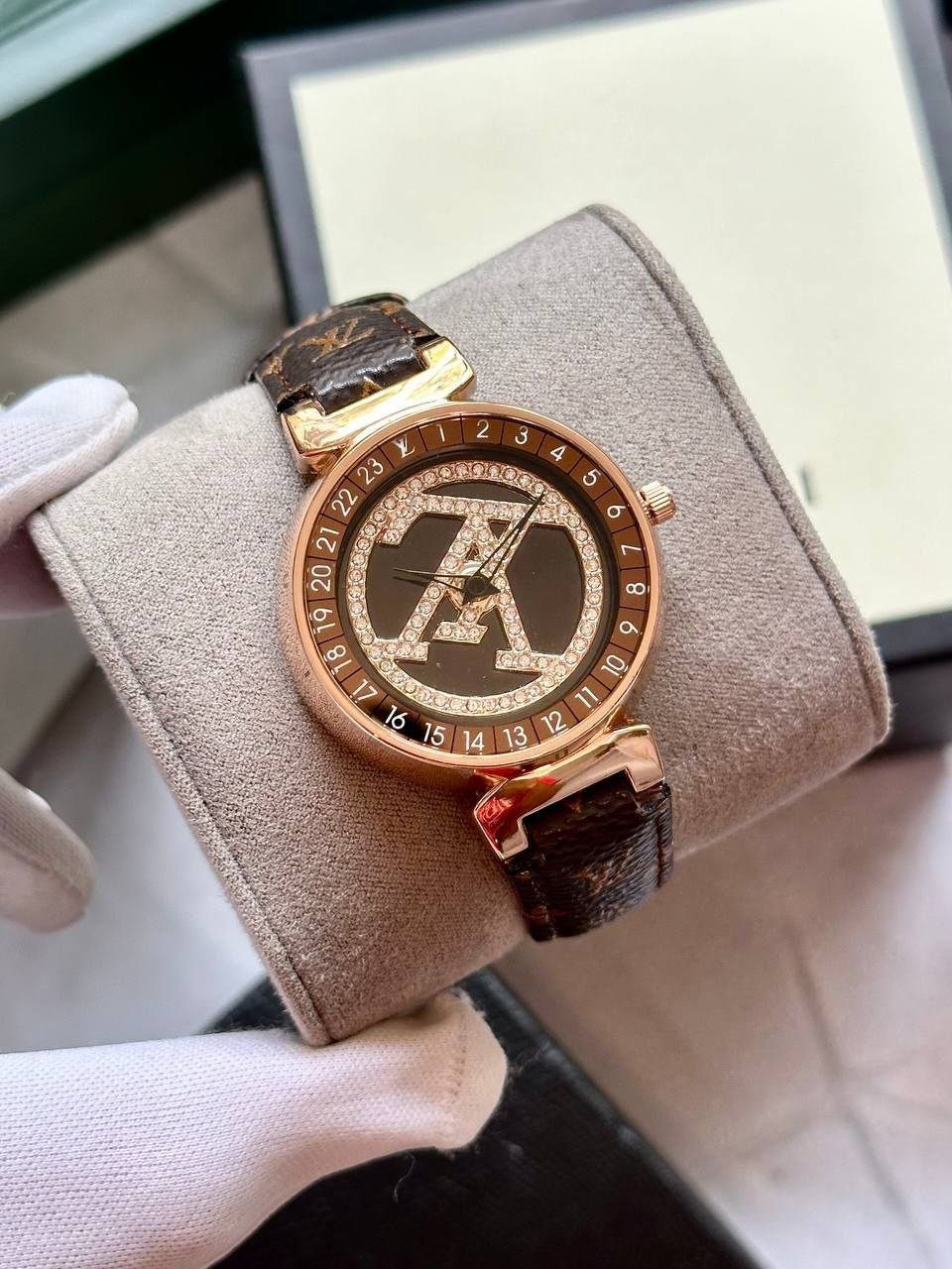 Louis Vuitton Monogram & Interlocking-G Fashion Hybrid Watch Gallery