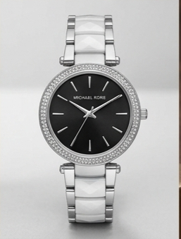 Michael Kors Mini Darci Rose Gold-Tone / Black Acetate Women's Watch Gallery