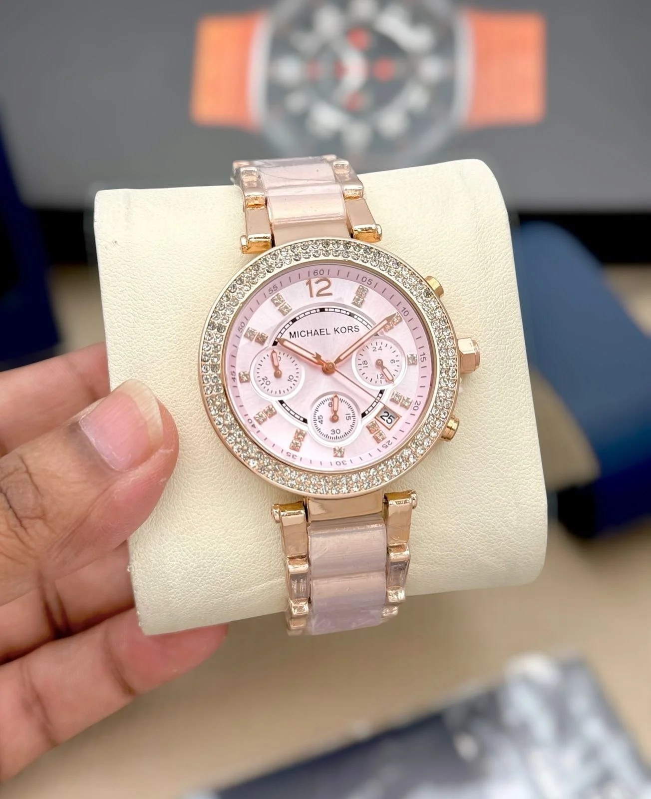 Michael Kors Women's Runway / Parker Glitz Chronograph Watch Hover