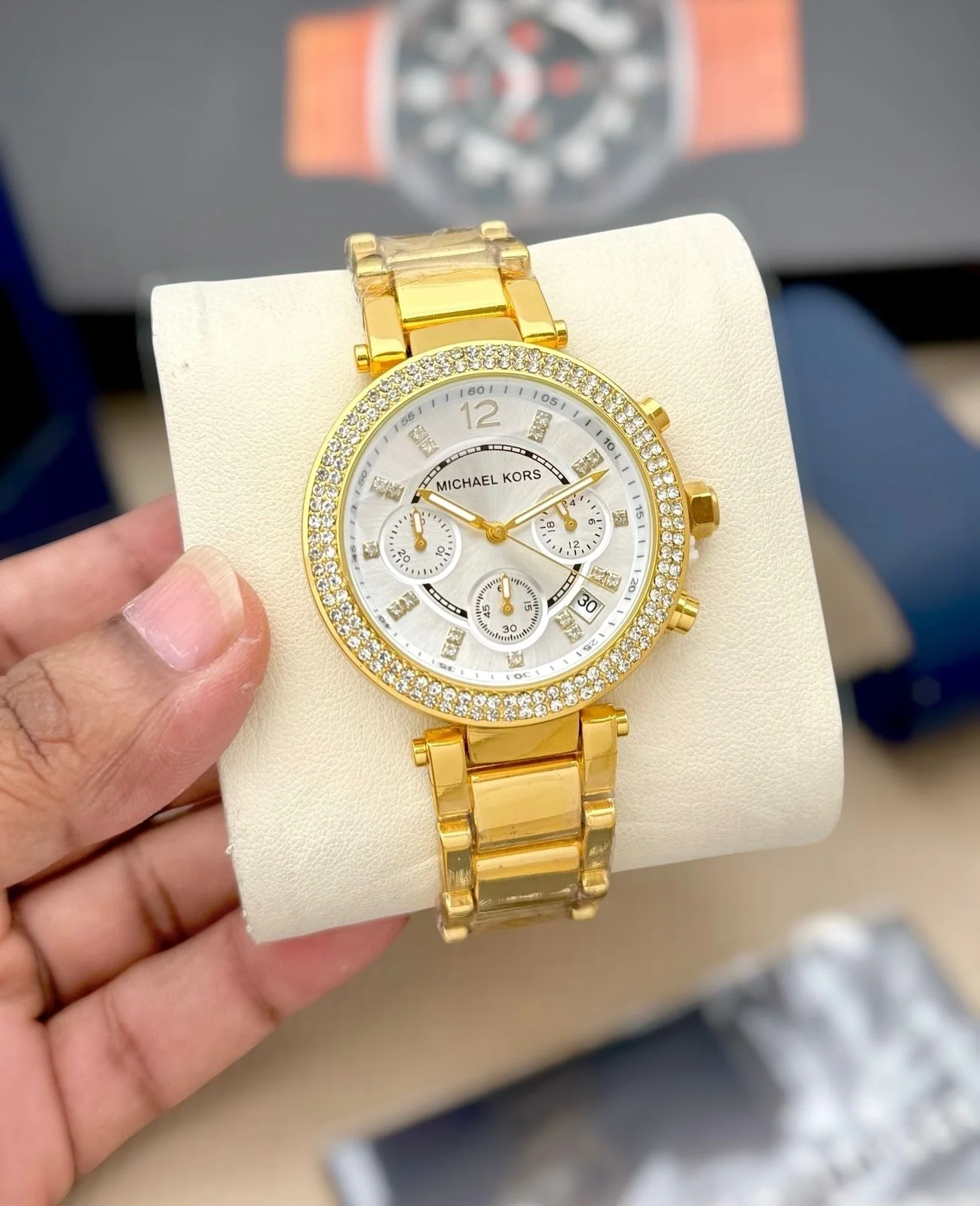 Michael Kors Women's Runway / Parker Glitz Chronograph Watch Gallery