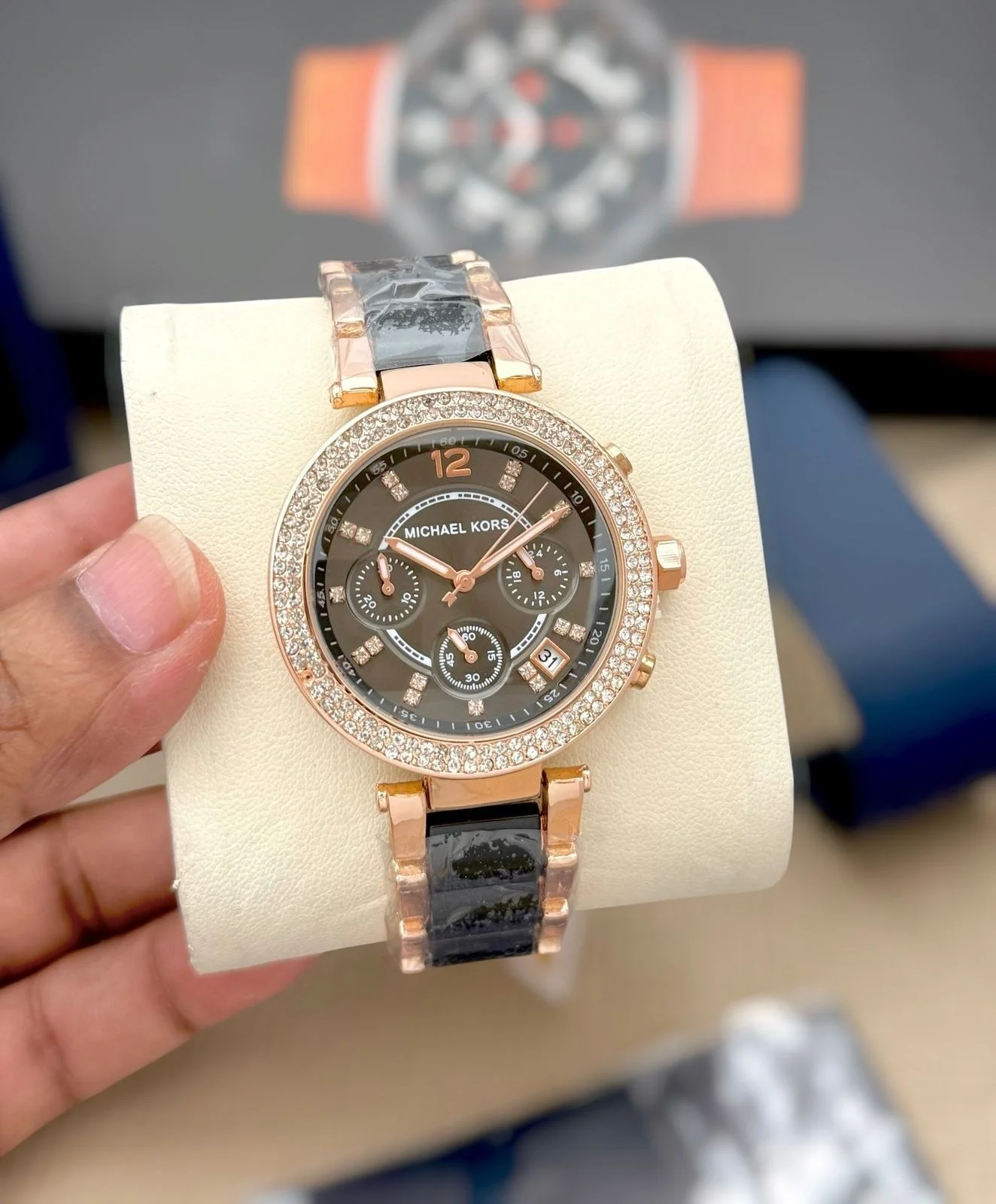 Michael Kors Women's Runway / Parker Glitz Chronograph Watch Gallery
