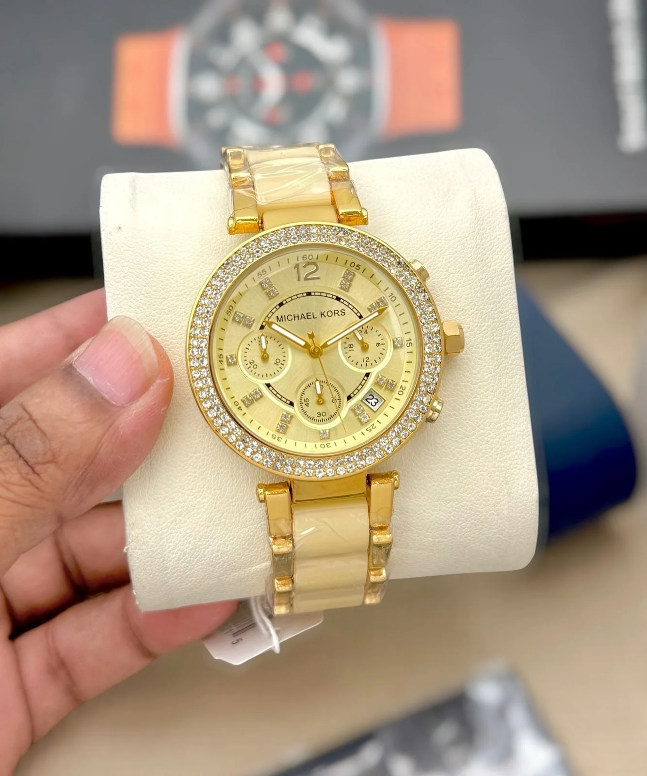 Michael Kors Women's Runway / Parker Glitz Chronograph Watch Gallery