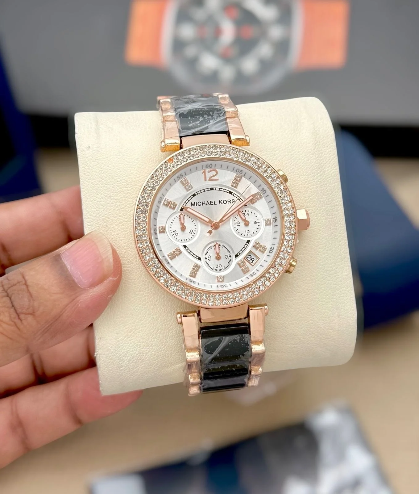 Michael Kors Women's Runway / Parker Glitz Chronograph Watch Gallery