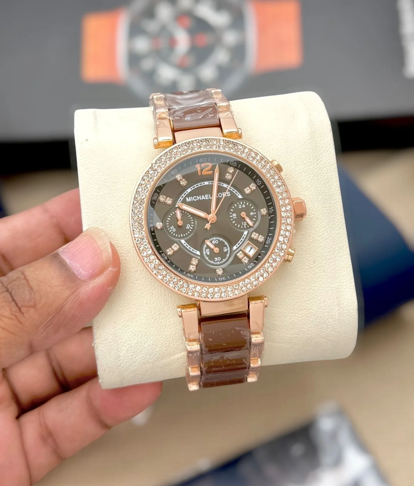 Michael Kors Women's Runway / Parker Glitz Chronograph Watch Gallery