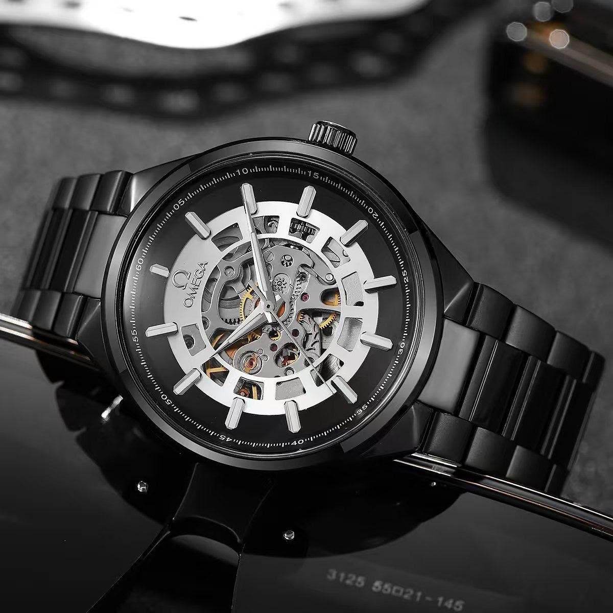 Omega Two-Tone Skeleton Automatic Watch Collection Gallery