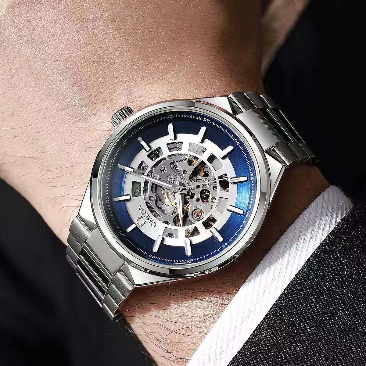 Omega Two-Tone Skeleton Automatic Watch Collection Gallery