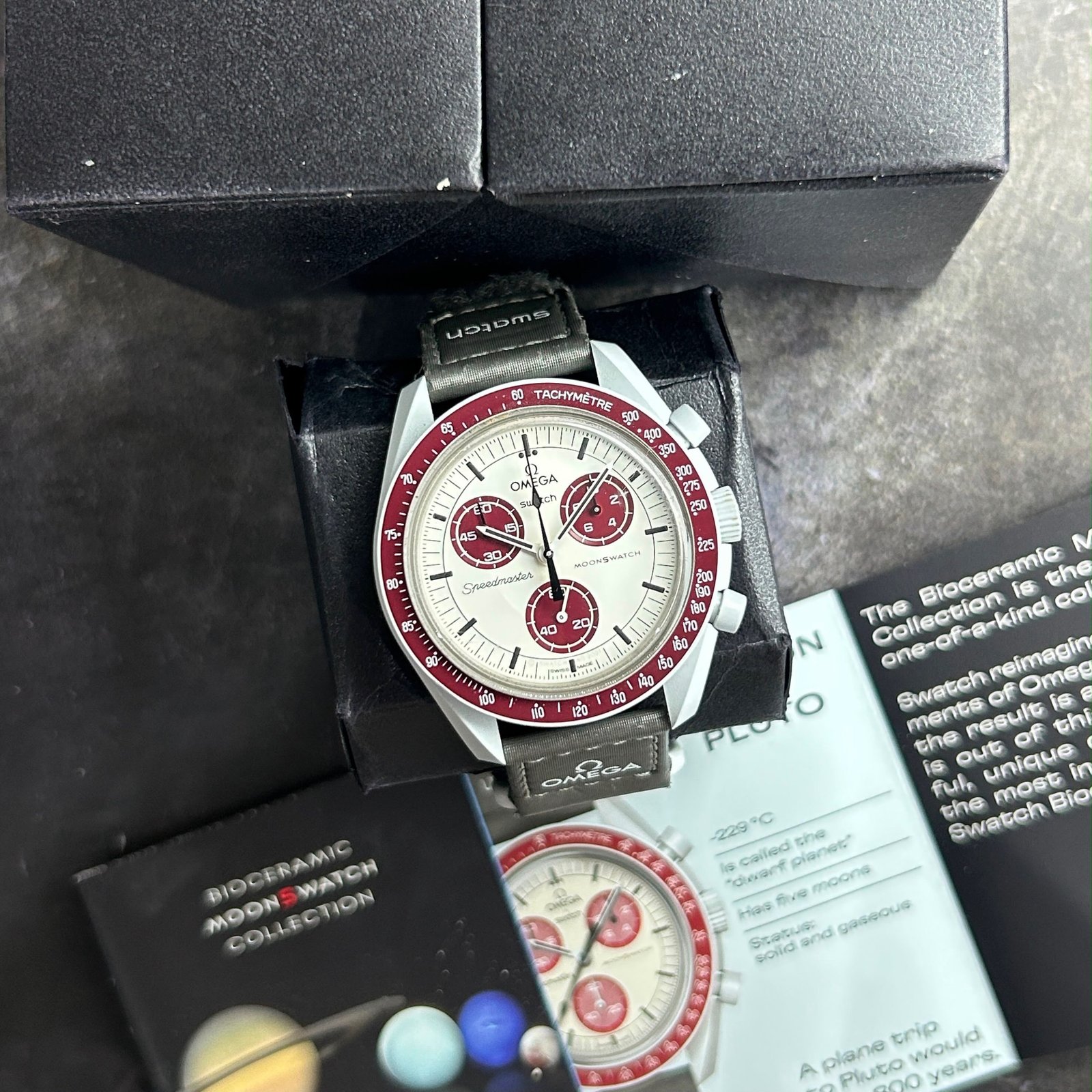 Omega x Swatch Bioceramic MoonSwatch "Mission to Pluto" Hover