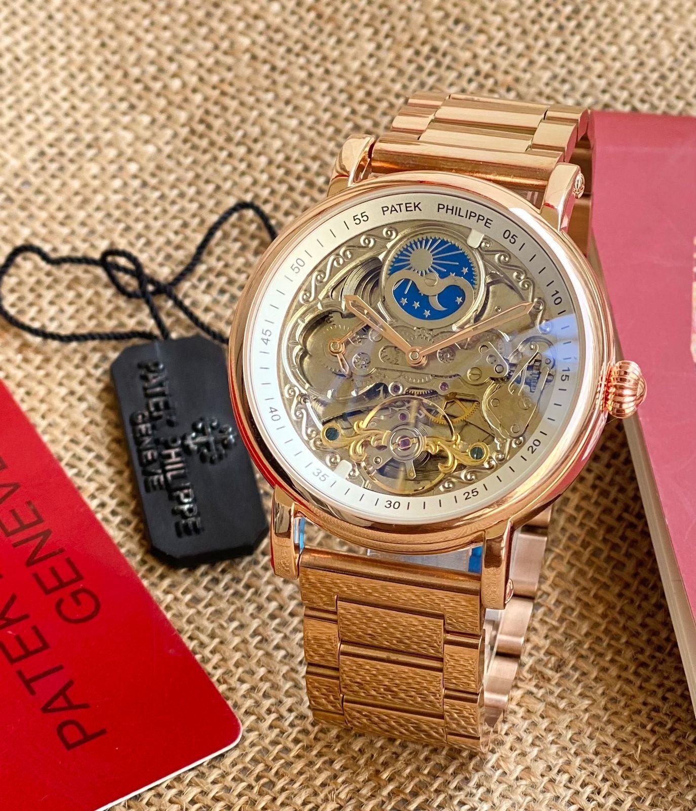 Patek Philippe Grand Complications Skeleton & Moon Phase Watch Hover