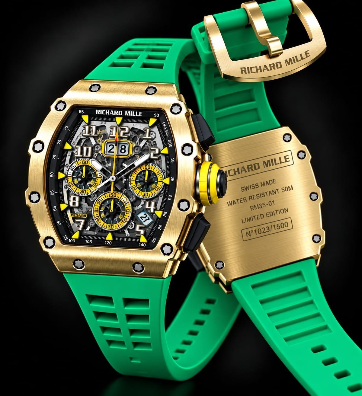 Richard Mille RM35-01 / RM Series Skeleton Chronograph Watch (Master Copy/Replica or Fantasy Variant) Hover