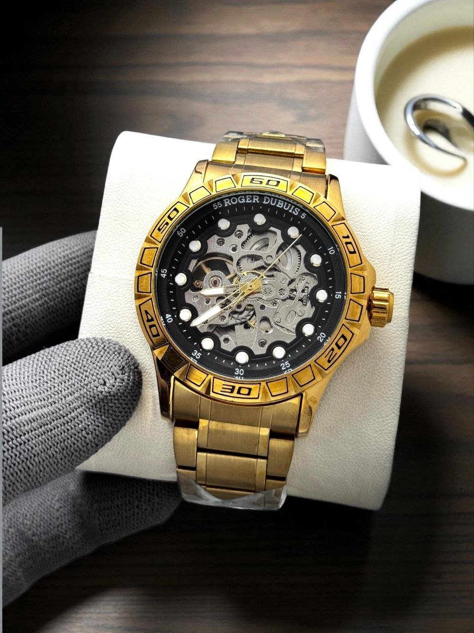 Roger Dubuis Skeletonized Style Fashion Watch Hover