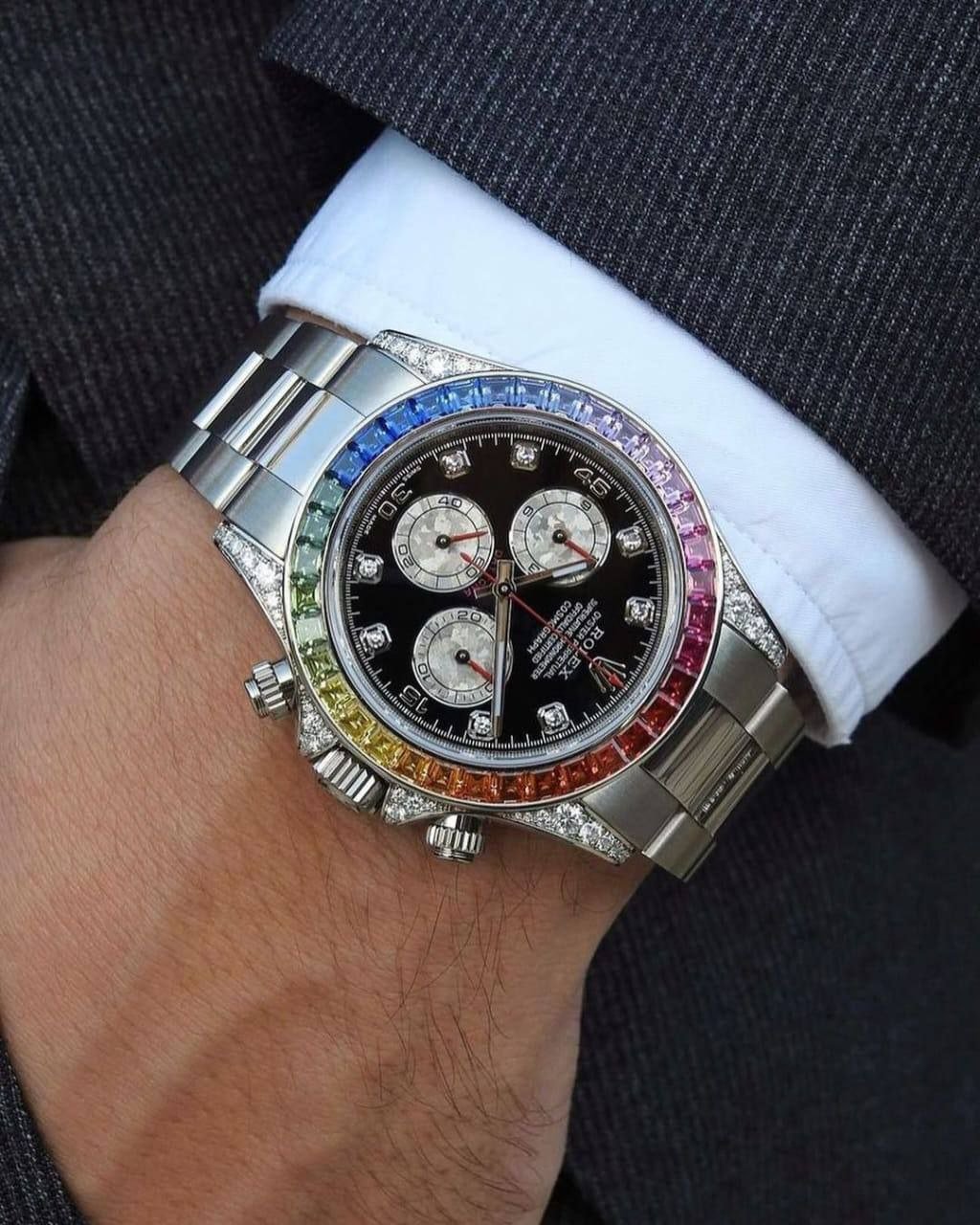 Rolex Cosmograph Daytona "Rainbow" Gem-Set Chronograph Gallery