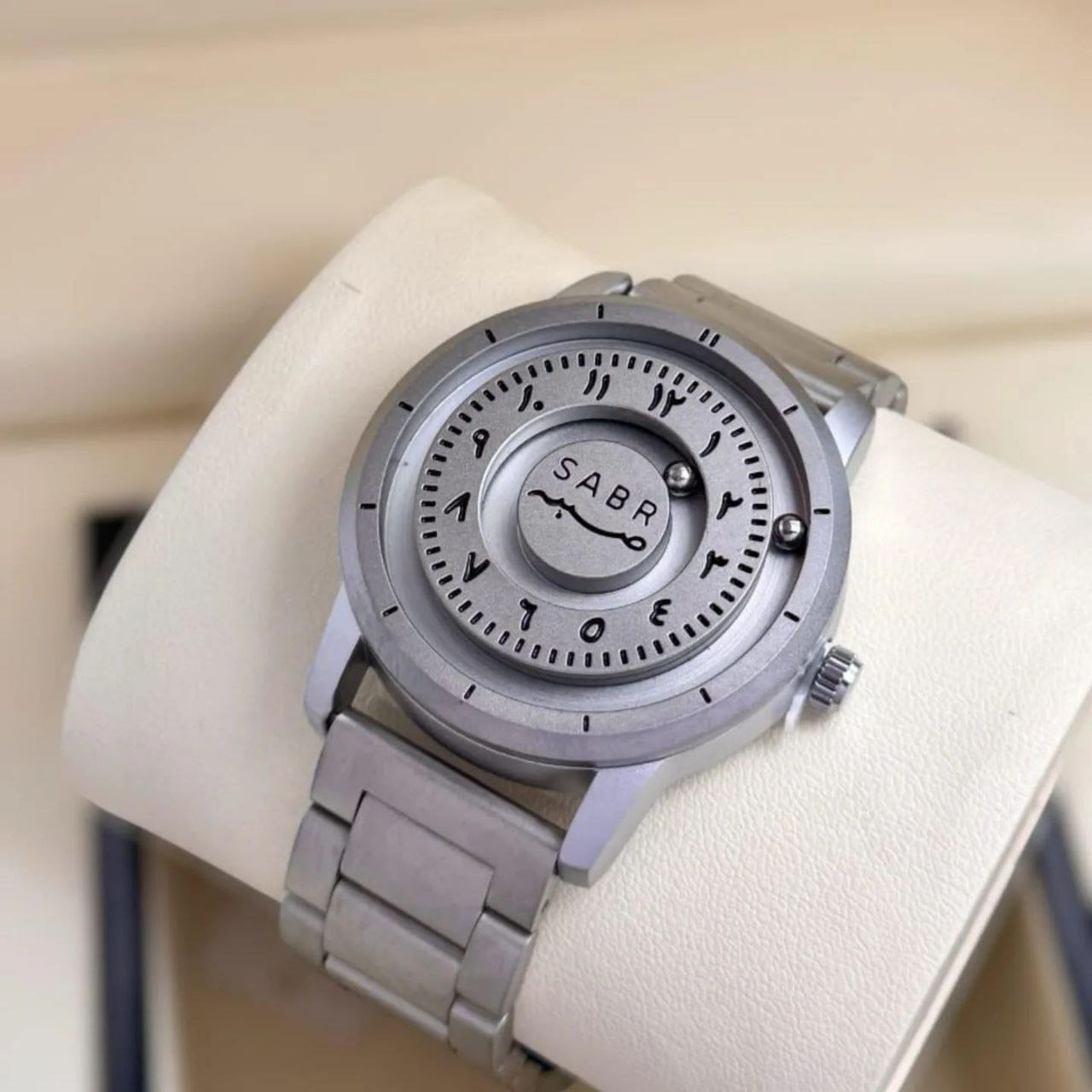 "SABR" Arabic Numeral Magnetic Ball Bearing Unisex Watch (Eone / Fashion Replica Edition) Hover