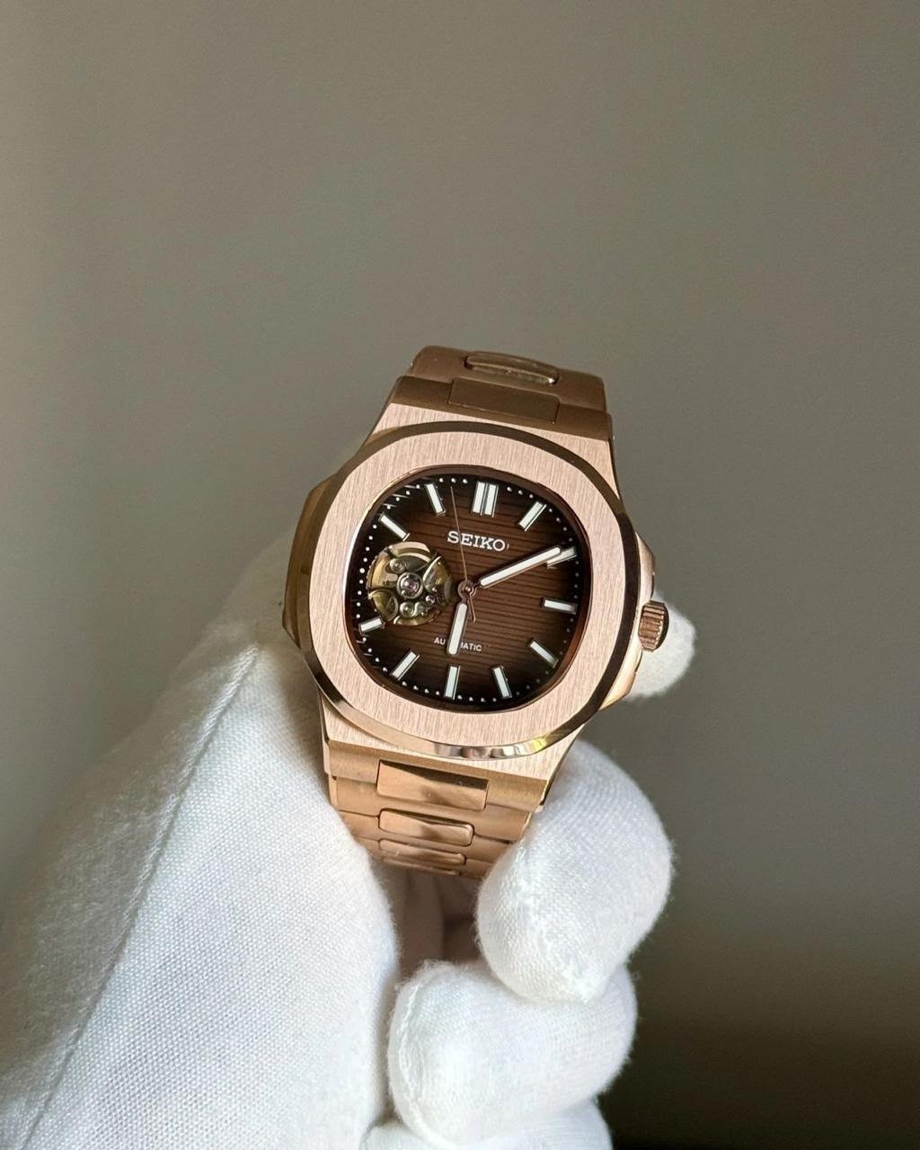 Seiko "Nautilus" Open-Heart / Automatic Custom Mod Watch Gallery