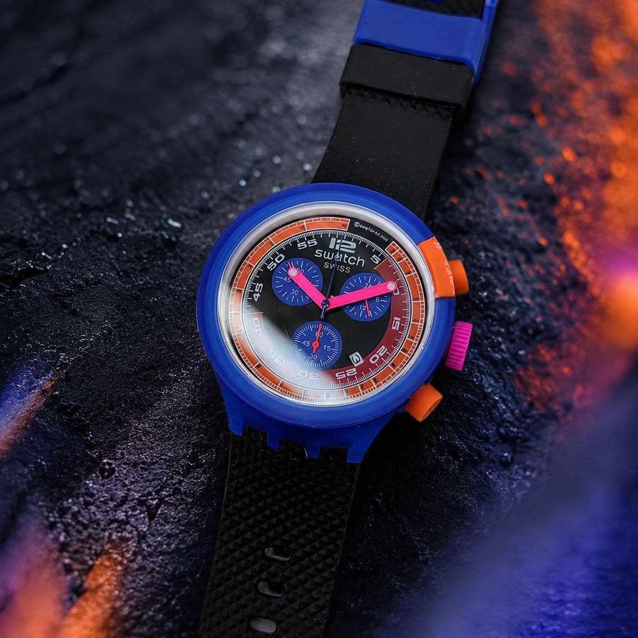 Swatch Chrono Plastic "Blue Rebel" — Model Gallery