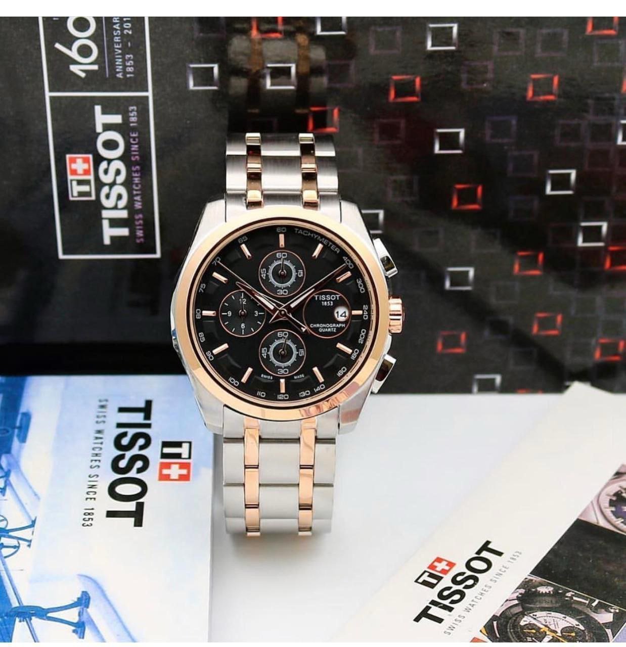 Tissot 1853 Chronograph Stainless Steel Sports Watch (Master Copy/Replica Edition) Hover