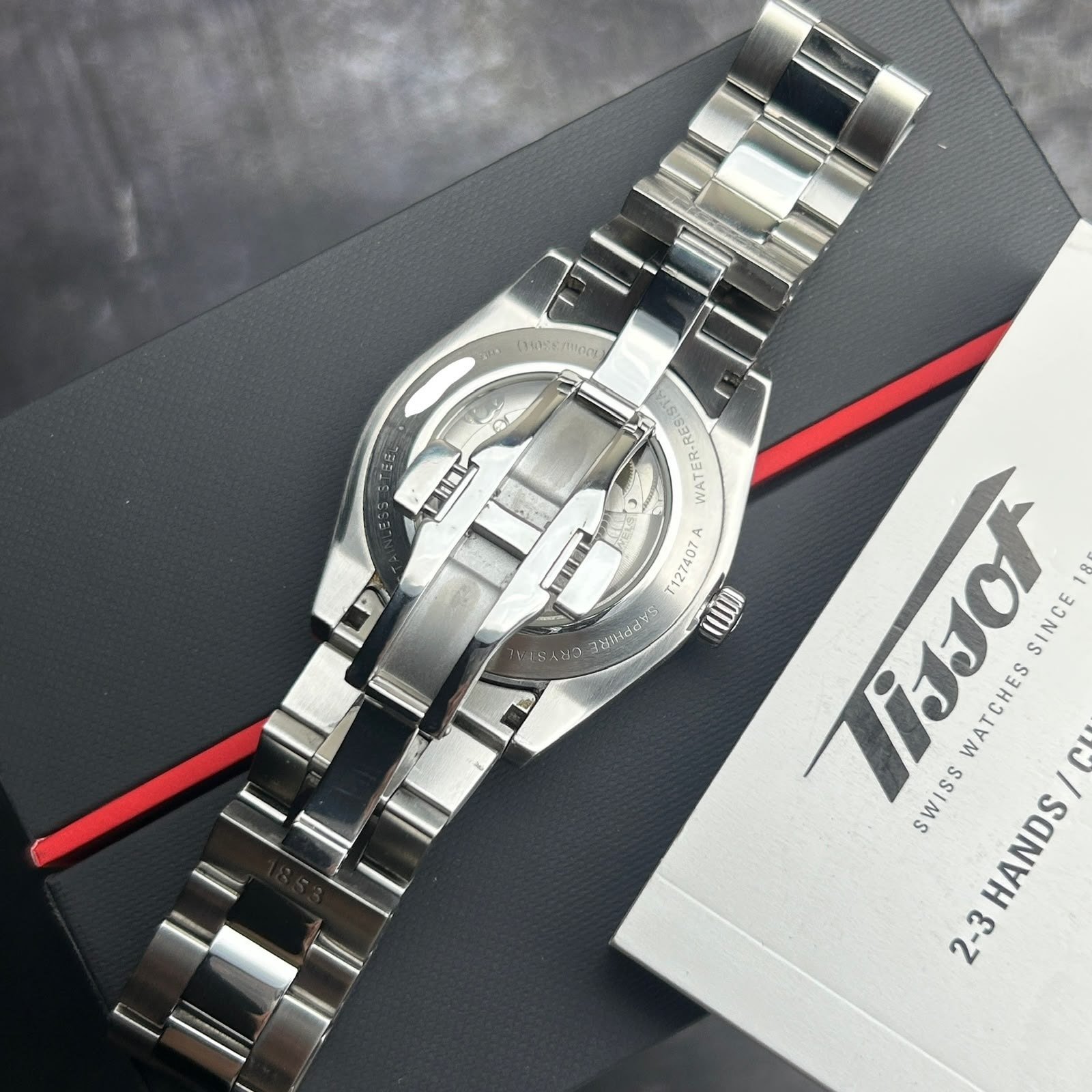 Tissot Gentleman Powermatic 80 Silicium Silver Dial Stainless Steel Watch Gallery