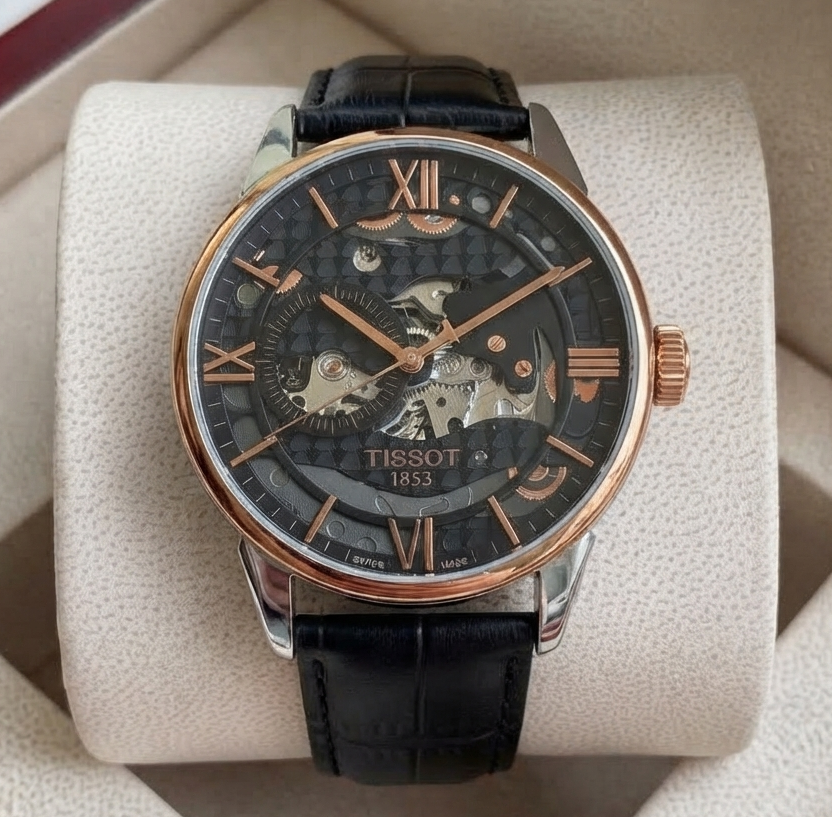 Tissot T-Complication / Le Locle Skeleton Mechanical Men's Watch (Master Copy/Replica or Original Variant) Gallery