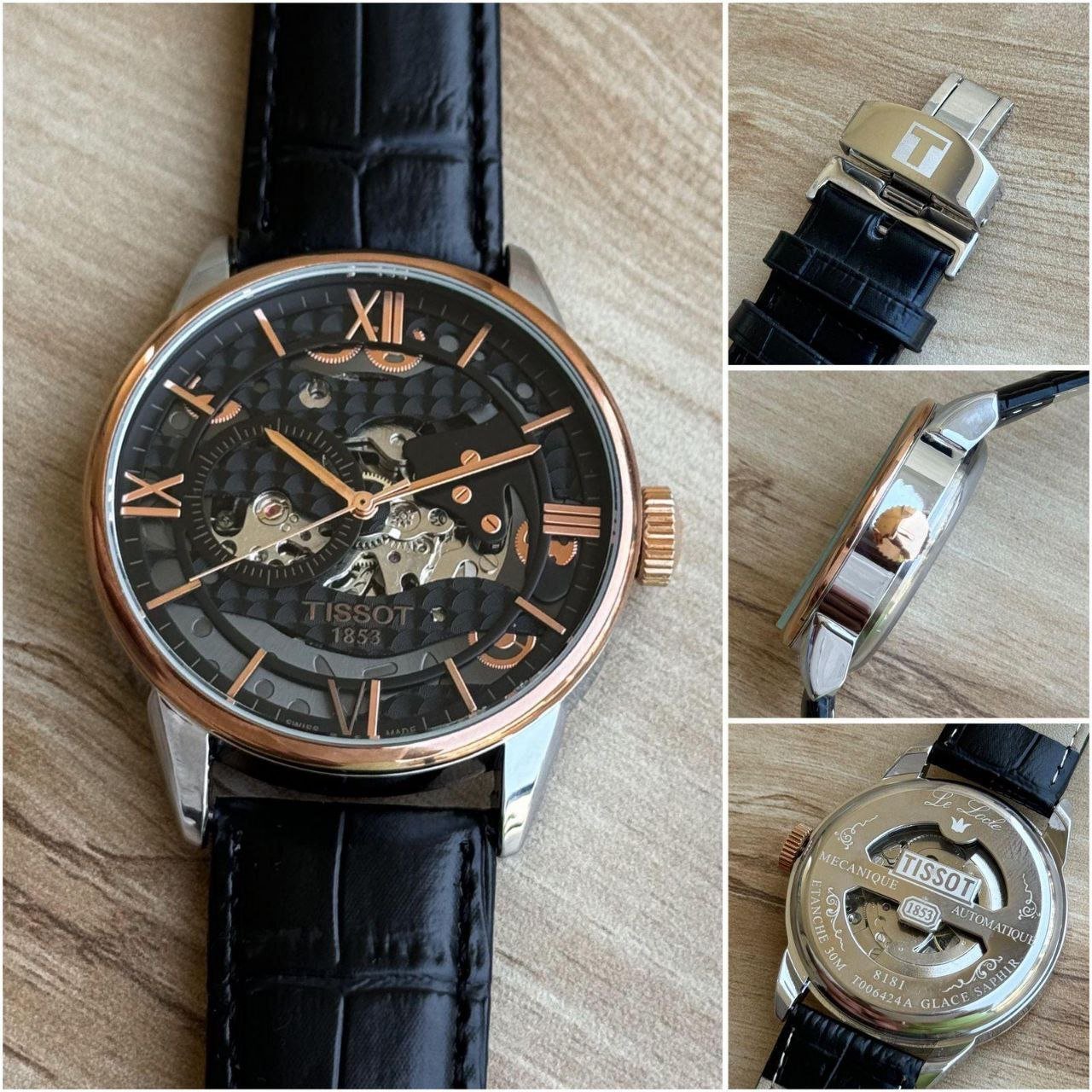 Tissot T-Complication / Le Locle Skeleton Mechanical Men's Watch (Master Copy/Replica or Original Variant) Gallery