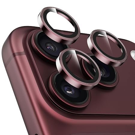 Iphone 18 Pro Camera Lens  Protector Burgundy
