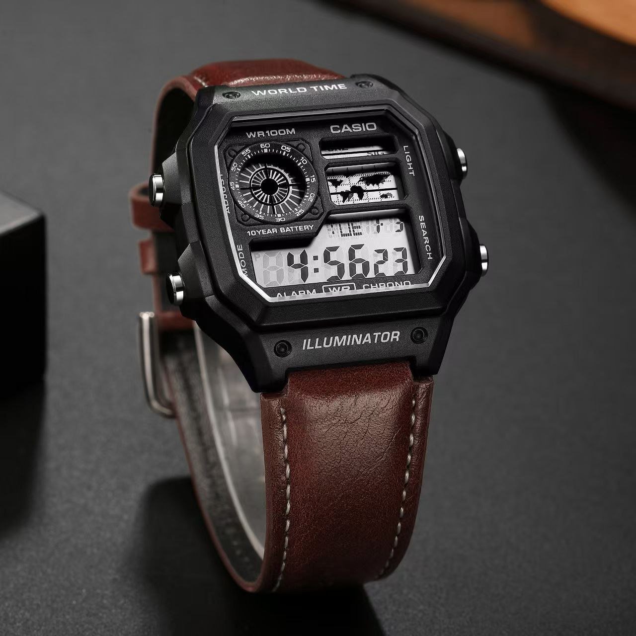 Casio "Royale" World Time Digital Watch