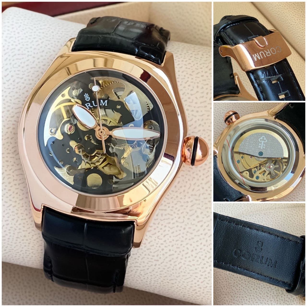 Corum Golden Bridge Classic (18K Rose Gold Tonneau Skeleton Edition) — Model