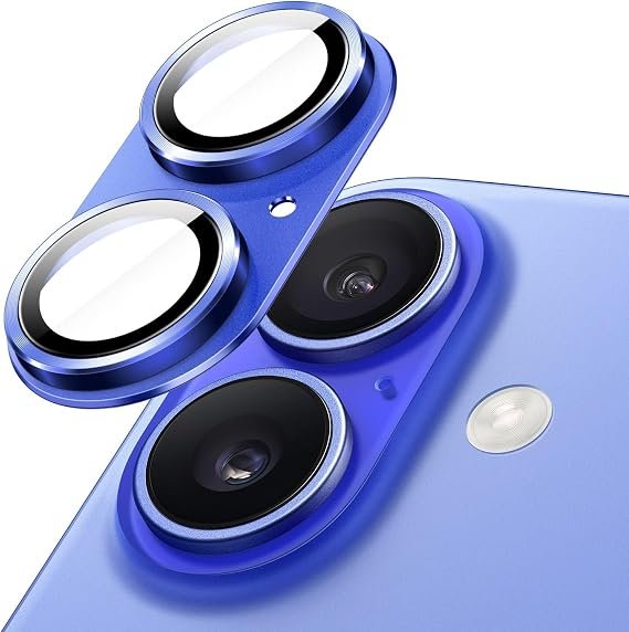 Iphone 16 Plus  Camera Lens  Protector  Light Blue
