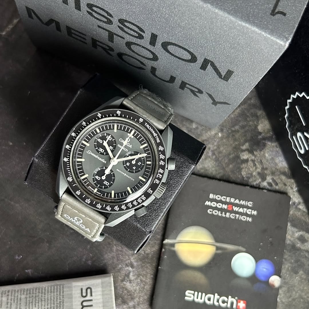 Omega x Swatch Bioceramic Moon  watch