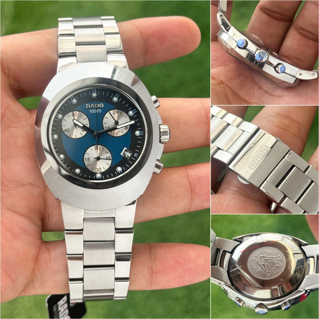 Rado DiaStar Original Chronograph (Blue Dial & Stainless Steel Bracelet Edition) — Model