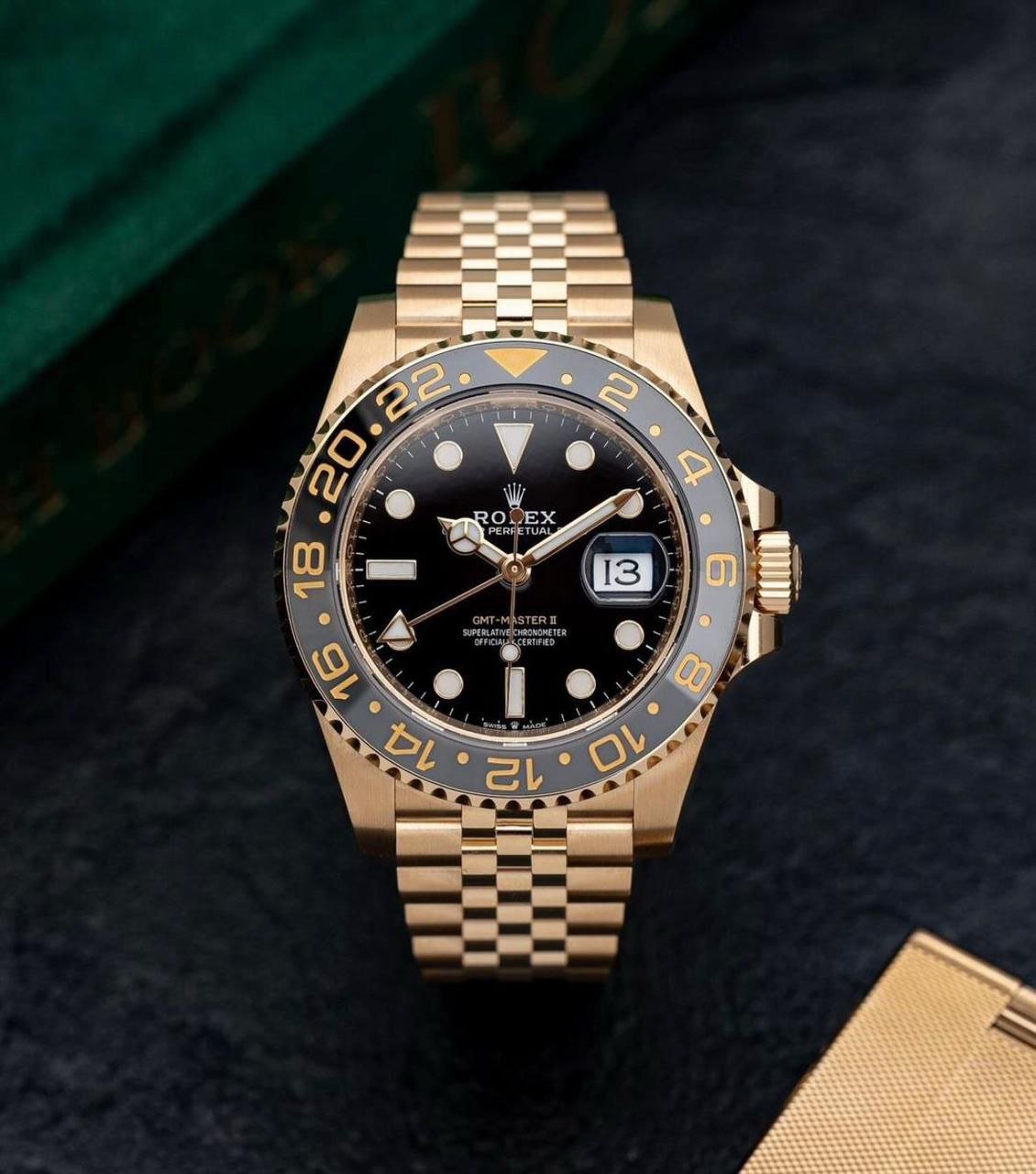 Rolex GMT-Master II "Root Beer" (18K Everose Gold with Jubilee Bracelet and Black Dial) — Model