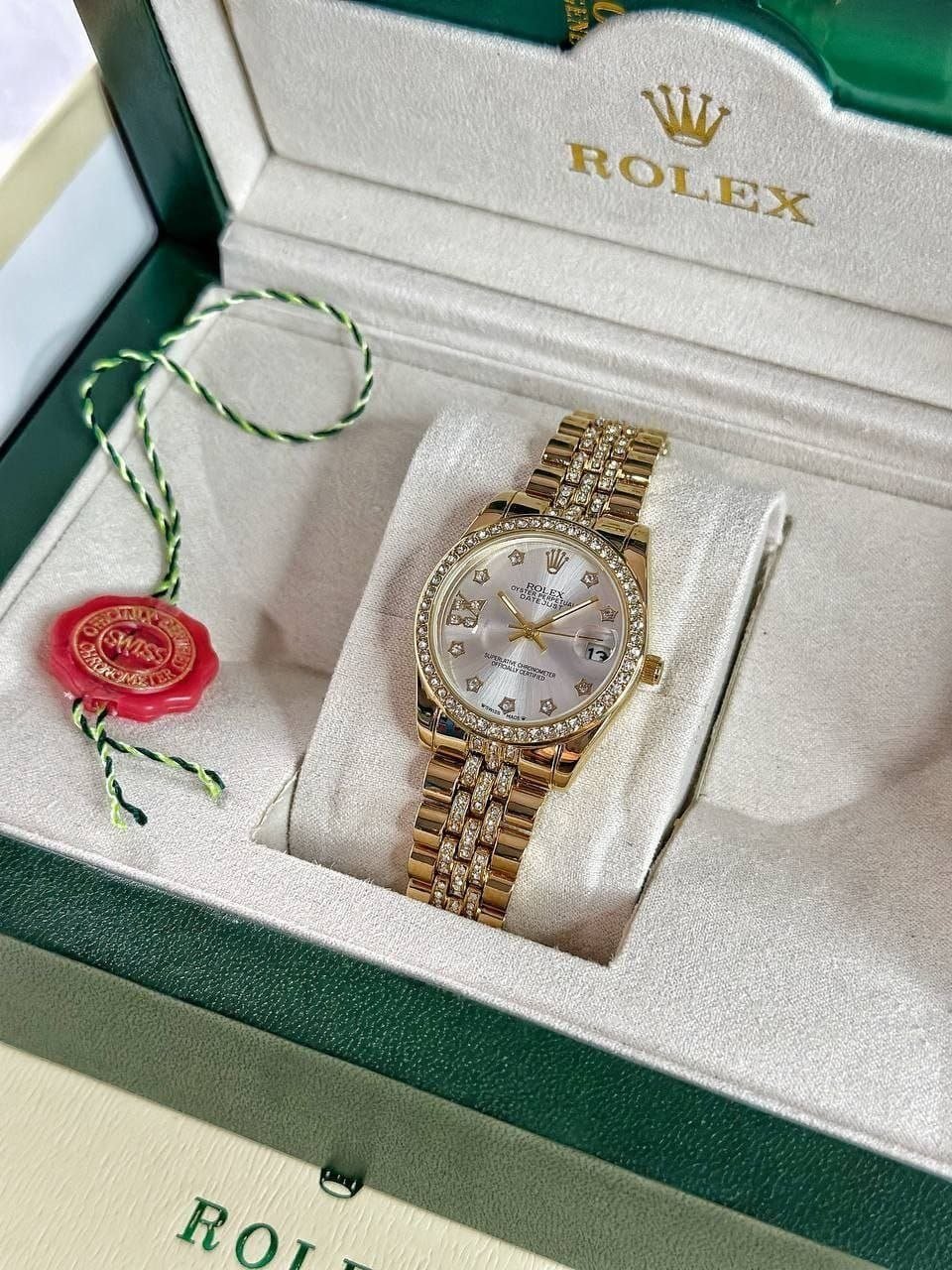 Rolex Lady-Datejust 28 mm 18 ct Yellow Gold Diamond-Set