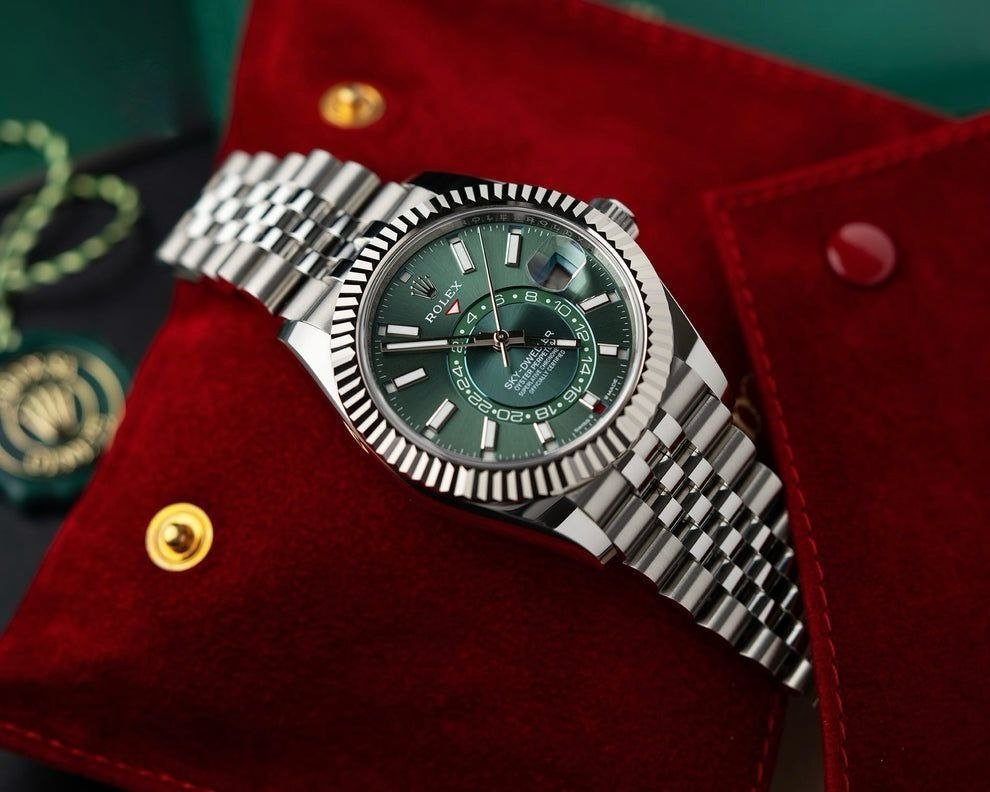 Rolex Sky-Dweller (Oystersteel and 18k White Gold with Mint Green Dial and Jubilee Bracelet) — Model